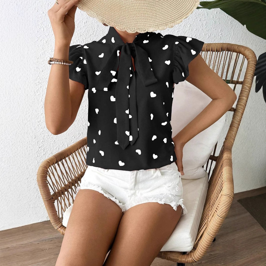 Fashionable Commuter Short-Sleeve Top For Women