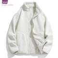 Lambswool Fleece Jacket Double Sided Fleece Coat