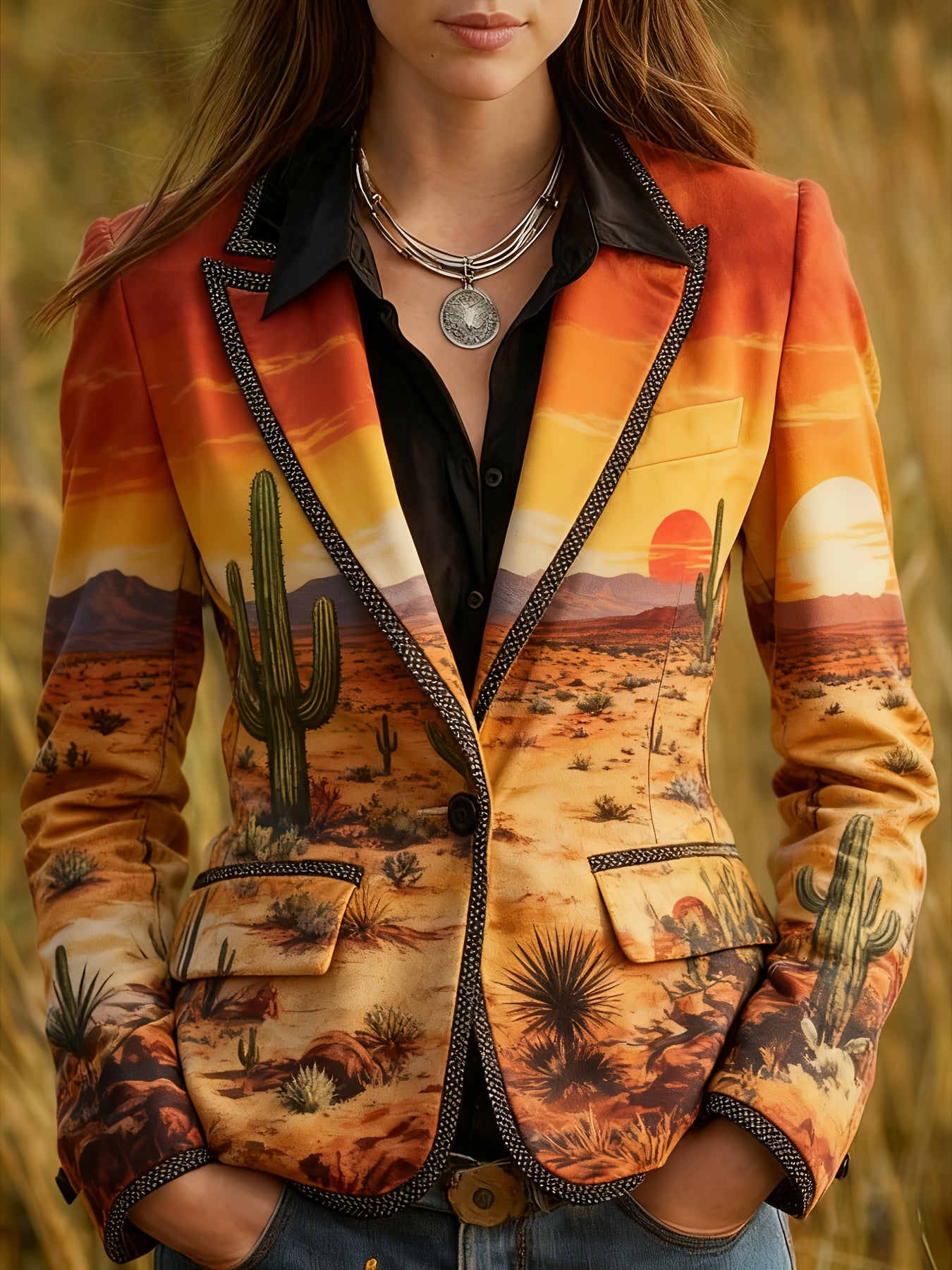 Casual Retro Stand Collar Coat