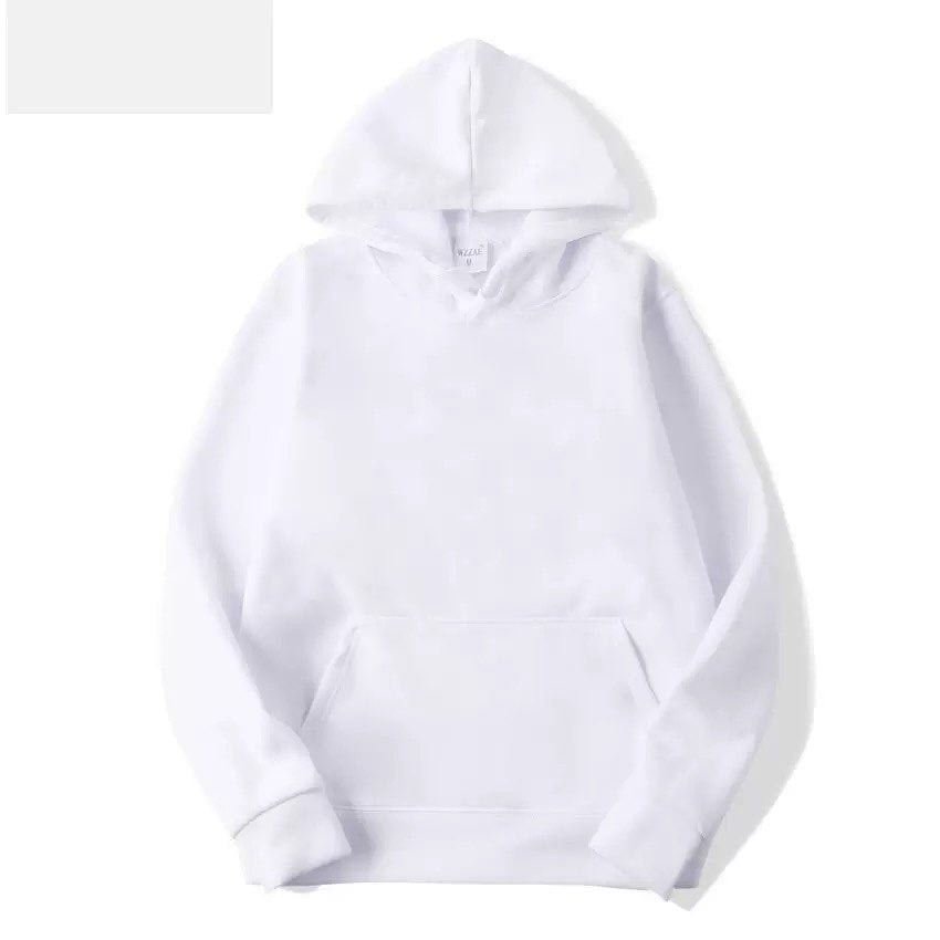 AutumnWinter Fleece Solid-Color Hoodie Same Style As Loose-Fit Casual Sports Hoodie For Couples