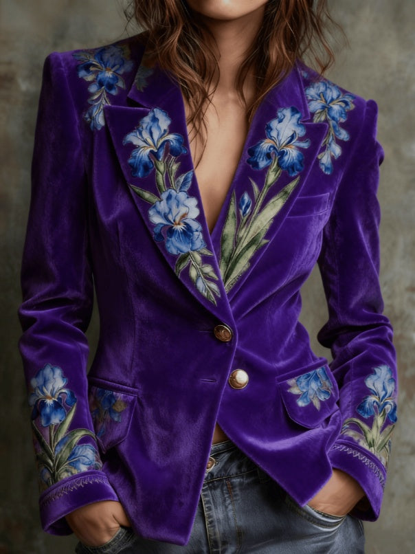 Elegant Retro Style Women's Suit Jacket