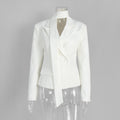 New Autumnwinter Women's Blazer With A Tie Waist