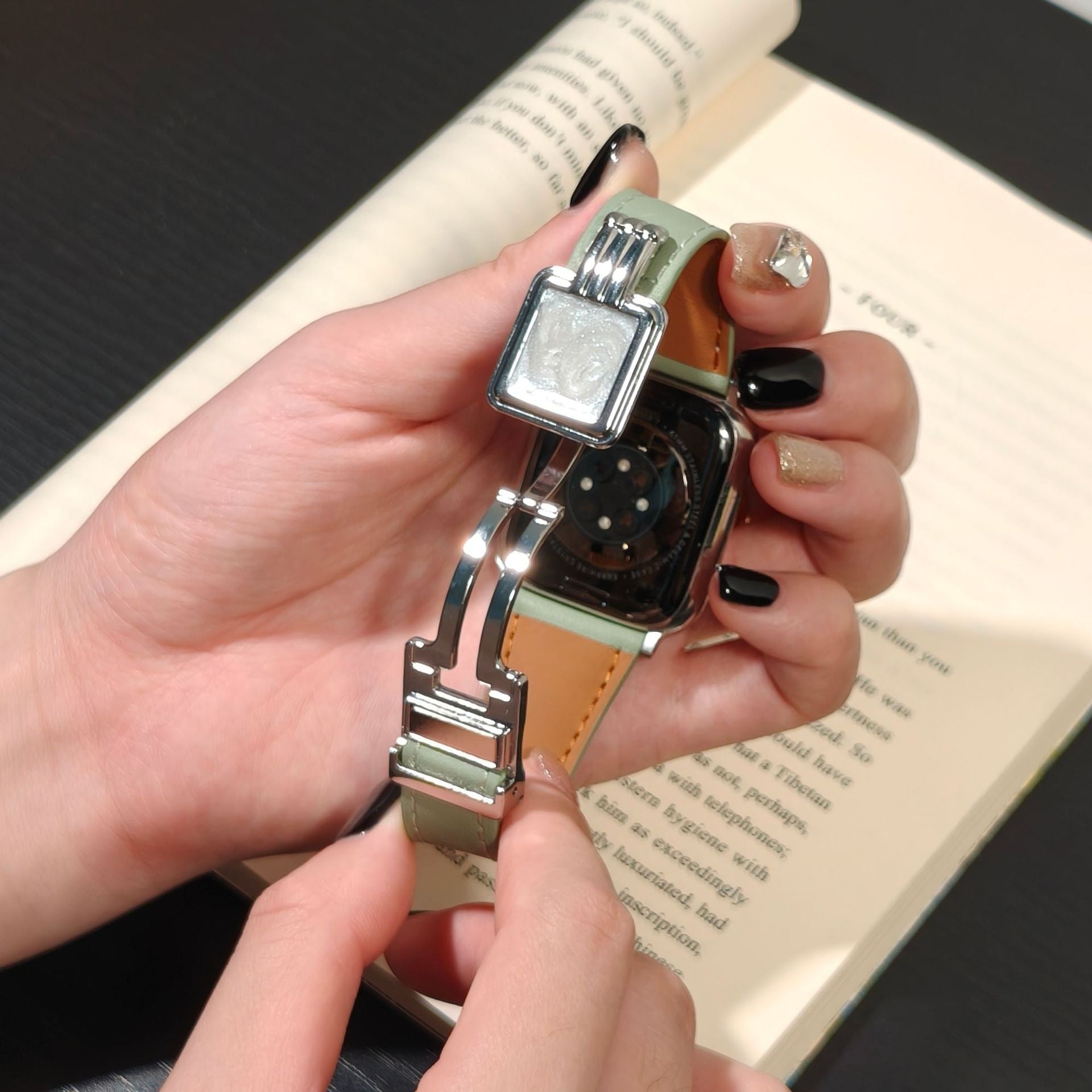 Suitable For Watch Wristband Leather Strap