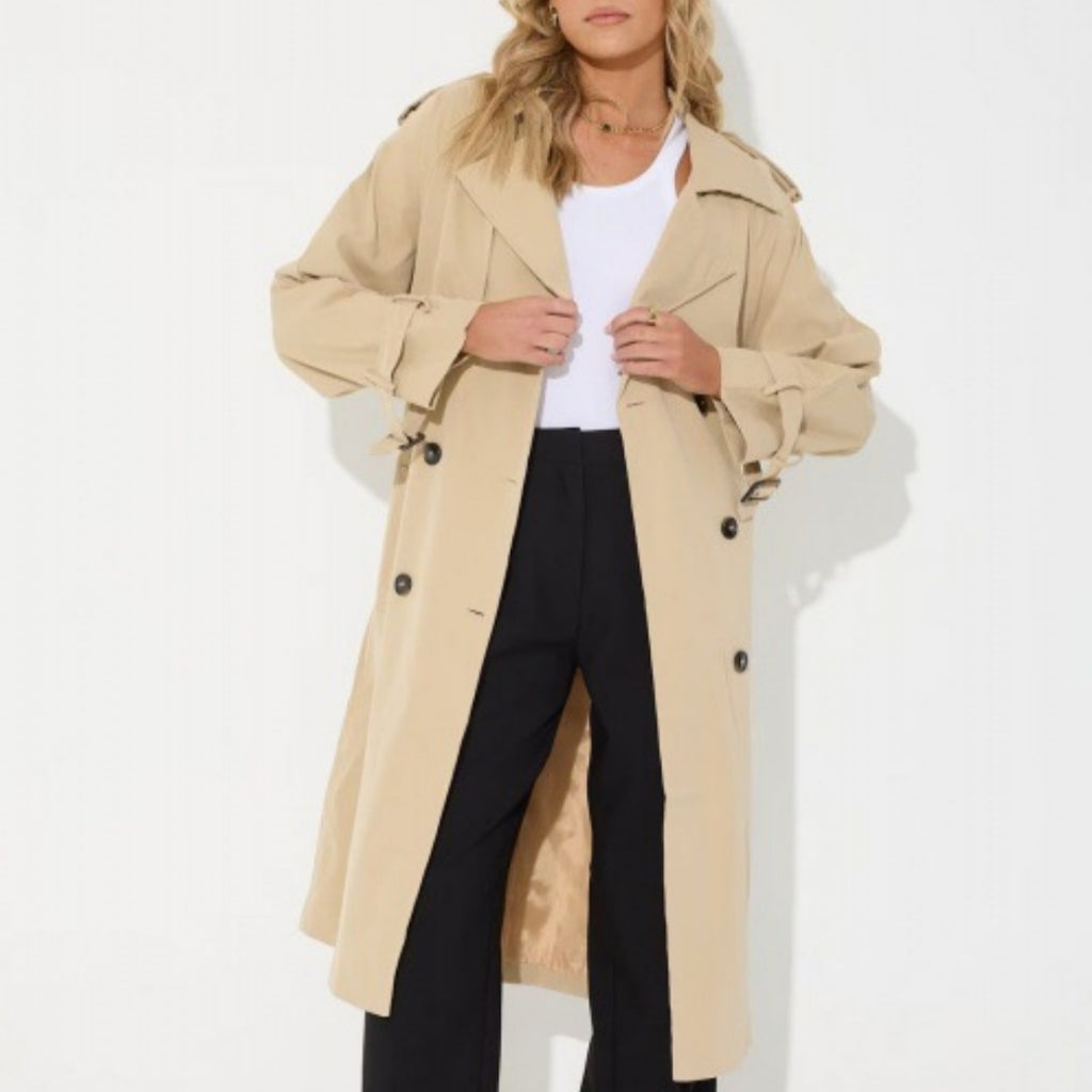 Women's Fashion Casual Long Trench Coat