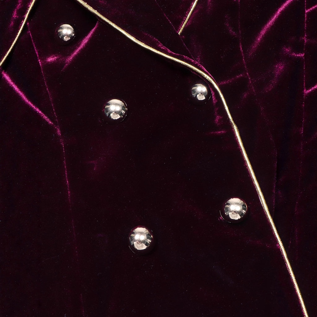 SpringSummer New Arrival Slim-fit Double-breasted Fuzzy Patchwork Evening Gown Top