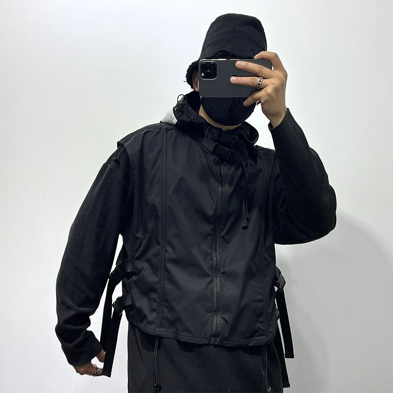 Men's Loose Hooded Work Jacket