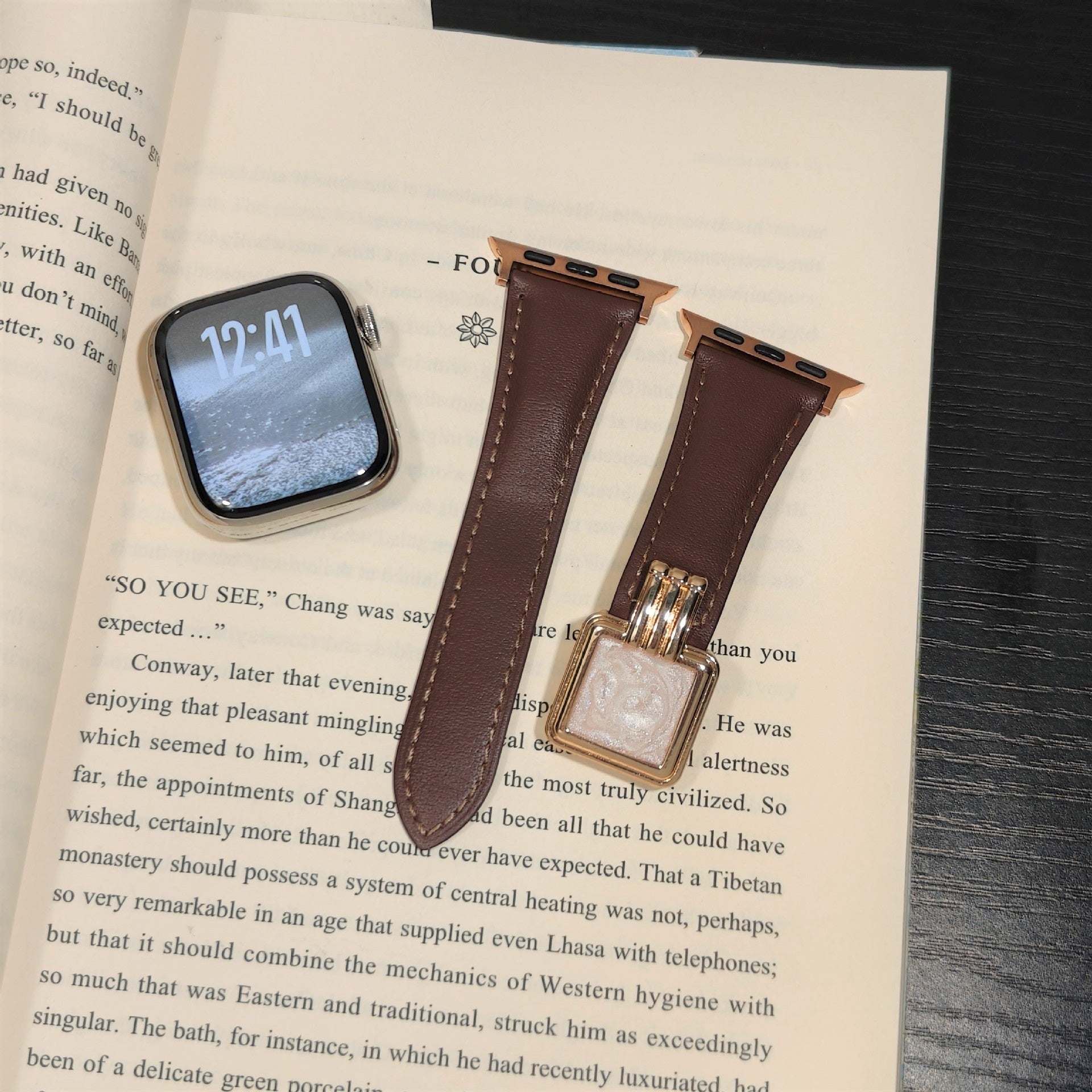 Suitable For Watch Wristband Leather Strap