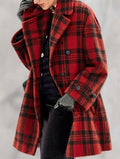 Lapel Loose-fitting Mid-length Retro Casual Sweet And Cool Wool Coat