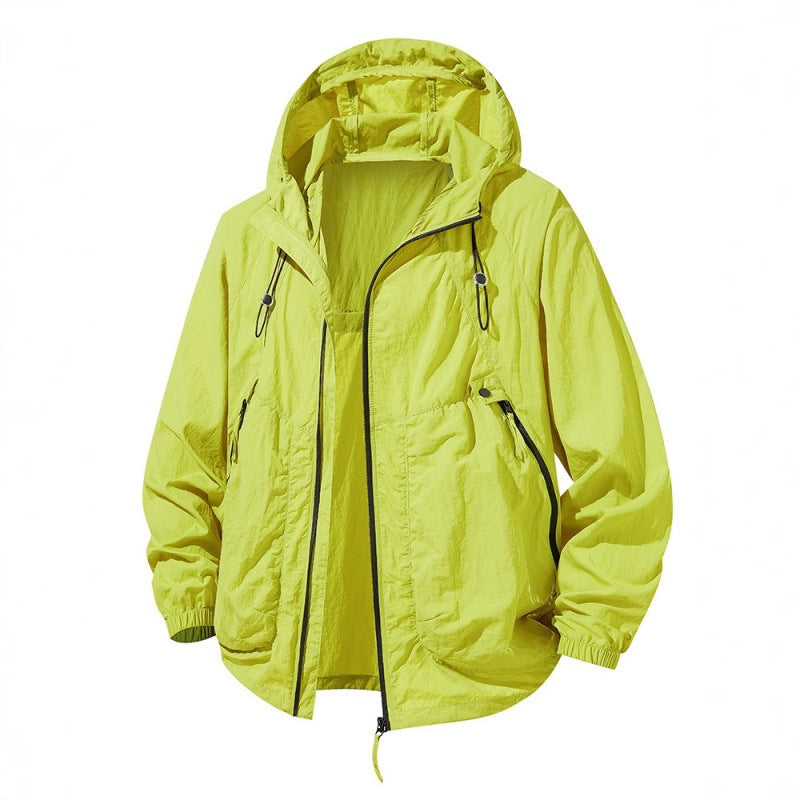 Sun-protective Couple's Clothing Breathable Ultra-thin Hooded Jacket