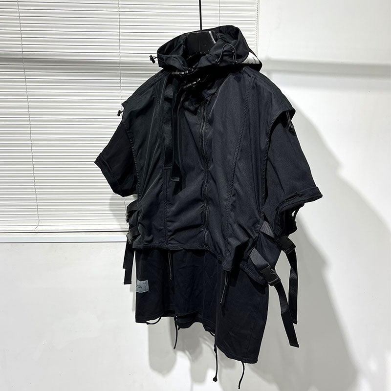 Men's Loose Hooded Work Jacket