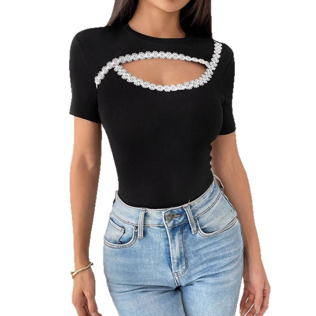 Women's Fashion Round-Neck Short-Sleeve T-Shirt