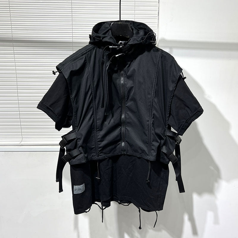 Men's Loose Hooded Work Jacket