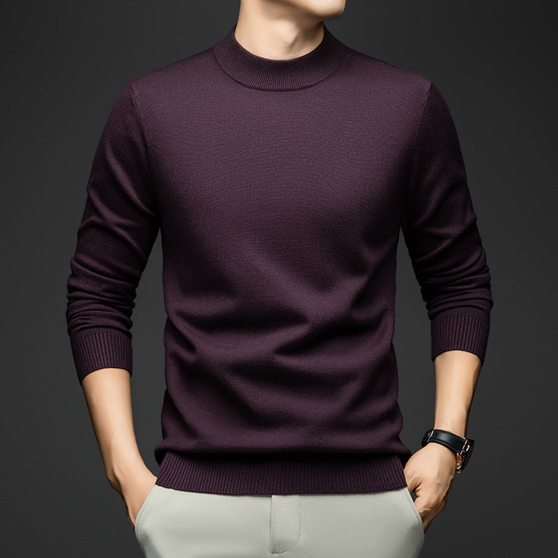 New Autumnwinter Casual Solid-color Knit Undershirt
