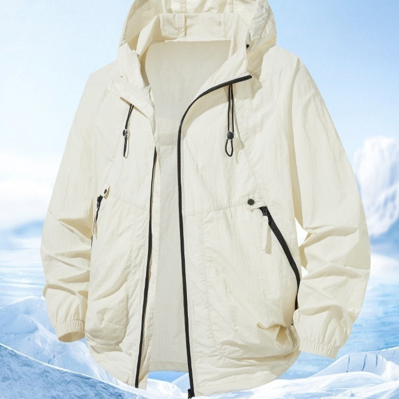 Sun-protective Couple's Clothing Breathable Ultra-thin Hooded Jacket