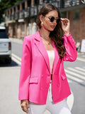 Women's Solid-color Lapel Long-sleeve Blazer