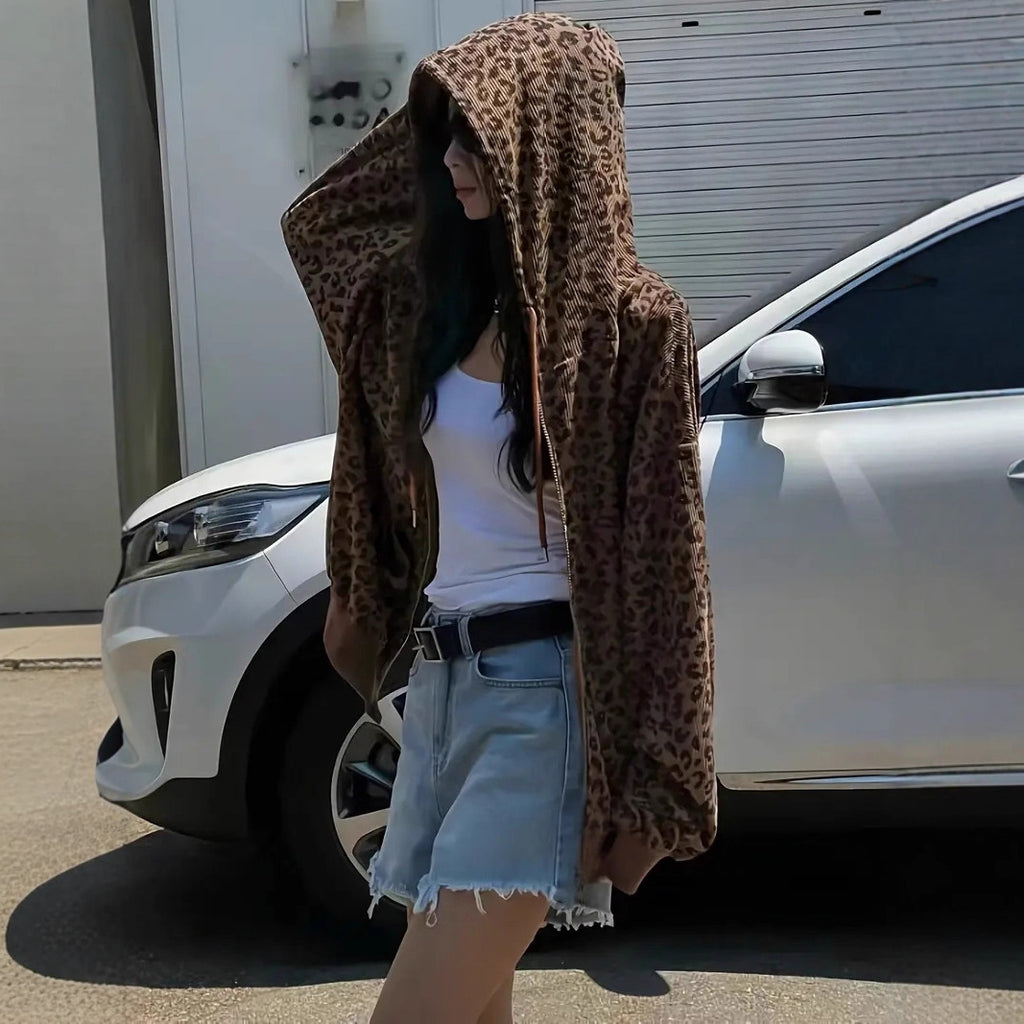 Loose-fitting Casual Corduroy Jacket With Long Sleeves