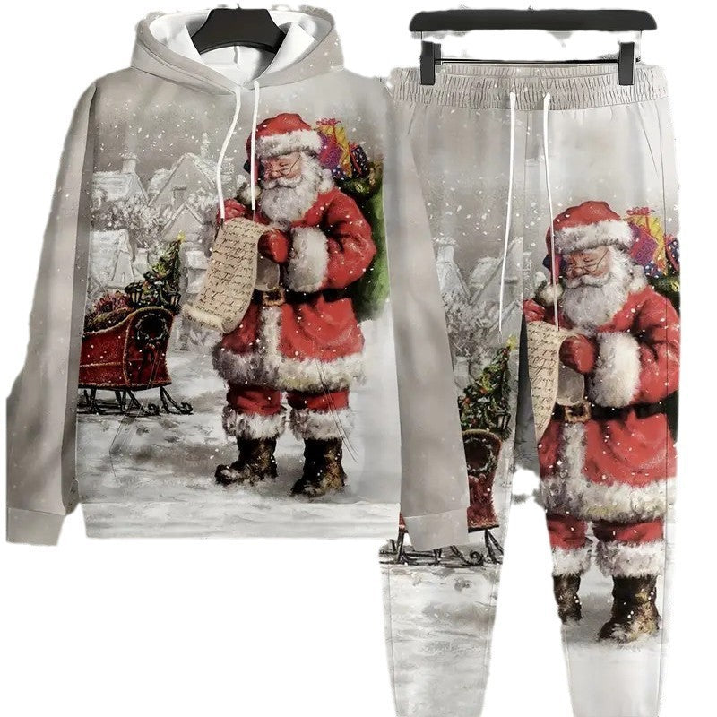 Fashionable Sporty Long-sleeve Pullover Hoodie Set